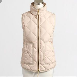 tan j crew vest